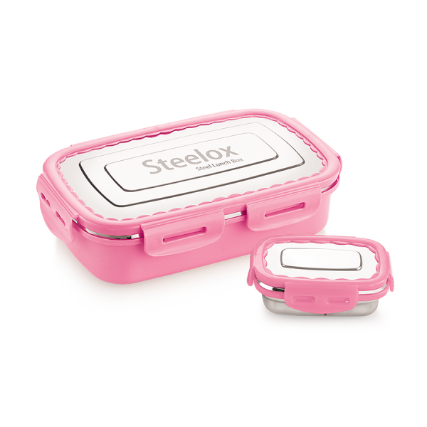 Steelox Jumbo Box Pink Color