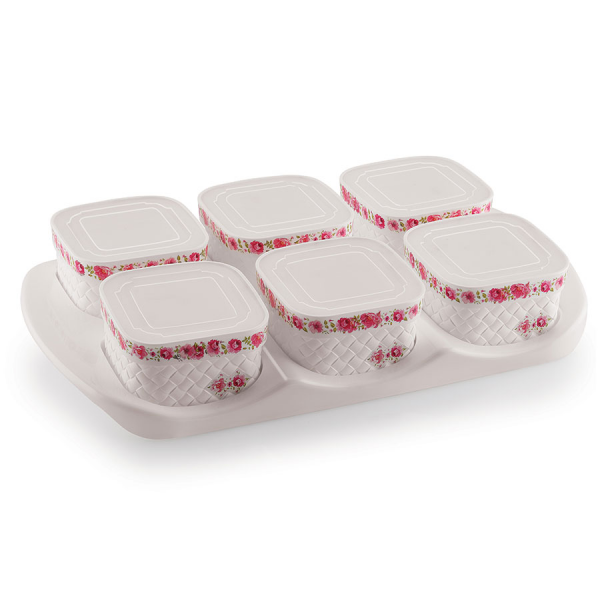 Buy Now VERBENA Plastic Container With Tray