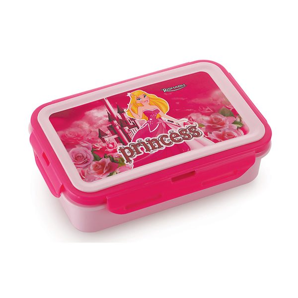 Rishabh Plastic Round Printed Little Lunch Box